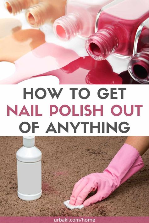 Nail polish stains can be a real pain to remove, especially when they end up on fabrics or surfaces that seem impossible to clean. But fear not! With a few simple steps and some common household items, you can easily get rid of those unsightly stains once and for all. In this video tutorial, you'll find an amazing method for removing nail polish stains from a wide range of surfaces, including fabrics like your favorite shirt, your cozy comforter, or even your newly steam-cleaned carpet... Best Cleaning Hacks, Stained Nails, Remove Nail Polish, Nail Polish Stain, Old Nail Polish, Stain On Clothes, Fingernail Polish, Red Nail Polish, At Wallpaper