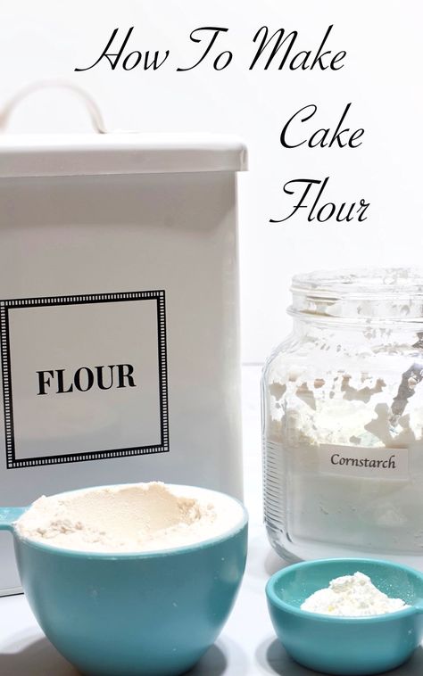 You can make Cake Flour Substitute with just 2 ingredients, all-purpose flour, and cornstarch, and it takes less than 5 minutes.  So don't worry if you get ready to bake a cake and realize you're out of cake flour.  Save this easy tutorial for when you need it. Homemade Cake Flour, Make Cake Flour, My Country Table, Cake Flour Substitute, Fresh Fruit Cake, Flour Substitute, Country Recipes, Country Table, Homemade Frosting