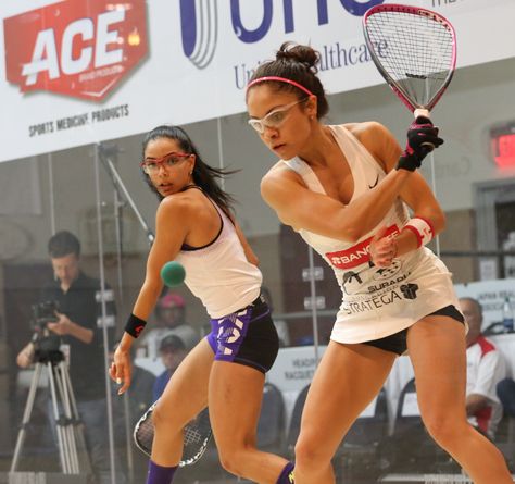 LPRT professional racquetball. #1 in the world Paola Longoria (right) and #3 Jessica Parrilla. Training Facility, Security Training, Racquetball, Professional Women, Arsenal, Adventure Travel, Sumo Wrestling, Vision Board, Career