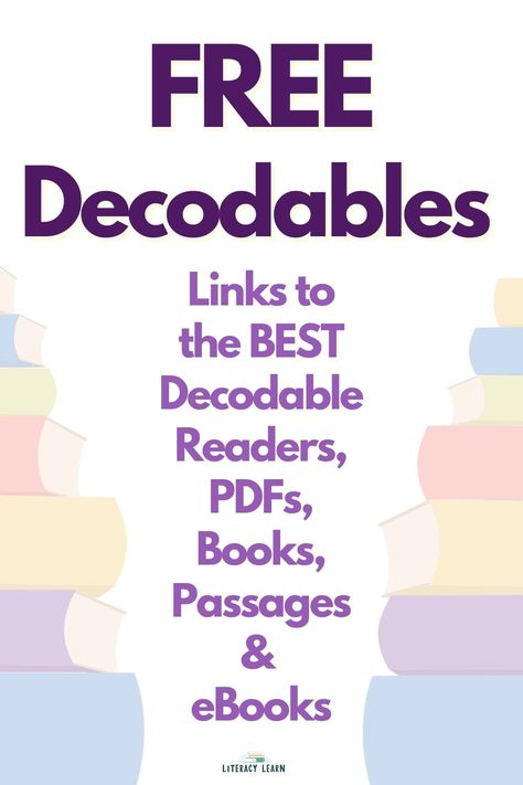 Free Decodable Readers, Decodable Books, Decodable Readers, Phonics Rules, Reading Help, Reading Specialist, Phonics Reading, Reading Centers, Reading Instruction