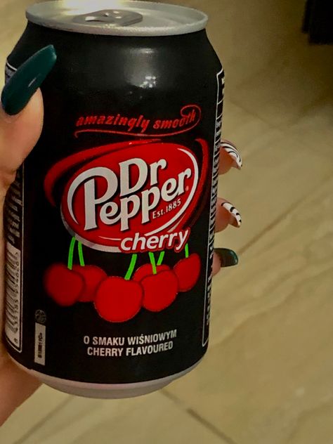 Cherry Dr Pepper Aesthetic, Cherry Dr Pepper, Doctor Pepper, Fav Drink, Cherry Vanilla, Dr Pepper Can, Cherry Cola, Cherry Flavor, Dr Pepper