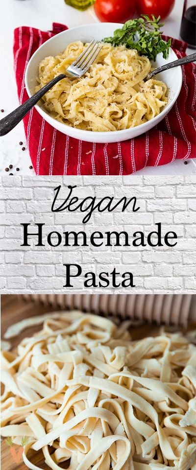 Homemade Vegan Pasta, Vegan Pasta Recipes Homemade, Vegan Pasta Noodles, Vegan Noodles Recipes, Easy Homemade Pasta, Homemade Pasta Dough, Pasta Homemade, Pasta Dough Recipes, Homemade Pasta Recipe