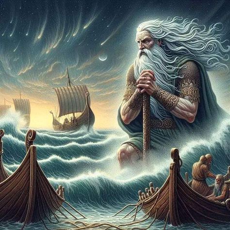 Njord God, Njord Norse Mythology, Norse Mythology Book, Mythology Books, Norse Vikings, Ancient Mysteries, Norse Mythology, Vikings, Water