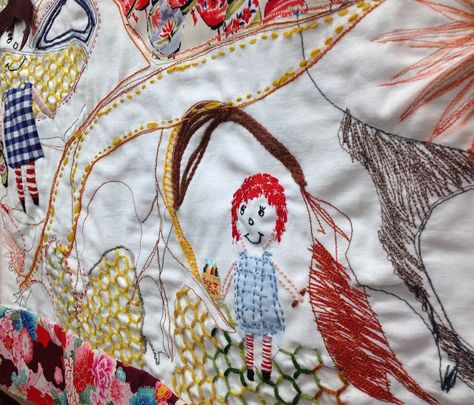 drop cloth: Penland School of Crafts.... Thread Crafts, Drop Cloth, Hand Work, Craft Inspiration, School Crafts, Embroidery Art, The Studio, Diy And Crafts, Poster Art