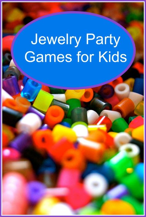 Fun And Engaging Jewelry Party Games for Kids Healthy Birthday Treats, Jewelry Making Party, Healthy Birthday, Party Games For Kids, Kids Jewellery, Large Beads, Easy Jewelry, Crafts For Boys, Kids Party Games