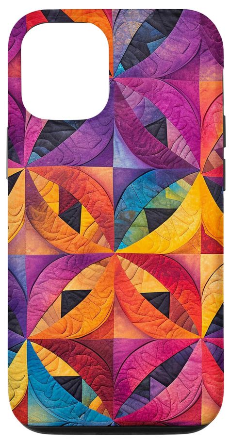 PRICES MAY VARY. This beautiful quilt design by Ventureana is a great gift for a quilter or quilt collector. If you love to collect quilting fabric and quilt patterns then you will love this design. Your quilting class will love this design. If you have a supply of quilting supplies, quilt batting, quilting rulers, quilting pins, quilting templates, quilting books, quilting clips, quilting thread, then you will love this design. Everyone at the quilting store will like this design. Two-part prot Quilted Phone Case, Stained Glass Applique Quilt Patterns, Rainbow Colored Quilt Patterns, Rainbow Bargello Quilt, Rainbow Bargello Quilt Pattern, American Quilts Patterns, Astrodelic Quilt Pattern, Weird Quotes, Unique Quilt Pattern