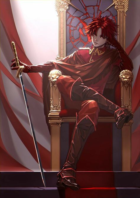 Red Hair Anime Guy, Characters With Red Hair, Red Hair Boy, Pixiv Fantasia, Anime Red Hair, Illustration Manga, Japon Illustration, King Art, Boy Character