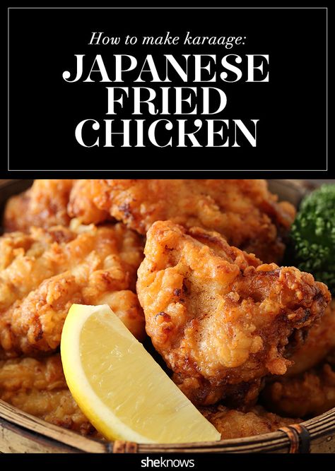 Karaage chicken will make you give up the Colonel for good – SheKnows Recipes Meatloaf, Chicken Karaage, Japanese Fried Chicken, Japanese Chicken, Tandoori Masala, Potato Starch, Fried Chicken Recipes, Chicken Wing Recipes, Chicken Dishes Recipes