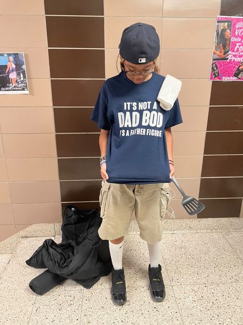 Moms Vs Dads Spirit Week, Bbq Dads Outfit, Soccer Moms And Bbq Dads Outfit Spirit Week, Grill Dad Outfit Spirit Week, Bbq Dad Spirit Week, How To Dress Like A Soccer Mom, Soccer Mom And Bbq Dad, Bbq Dad Costume, Barbeque Dad Outfit Spirit Week