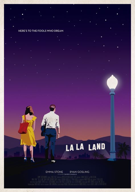 Lala Land Poster Vintage, La La Land Alternative Poster, Lalaland Movie Poster, Lala Land Poster Art, La La Land Vintage Poster, La La Land Poster Art, Lala Land Movie Poster, La La Land Aesthetic Poster, La La Land Painting Ideas