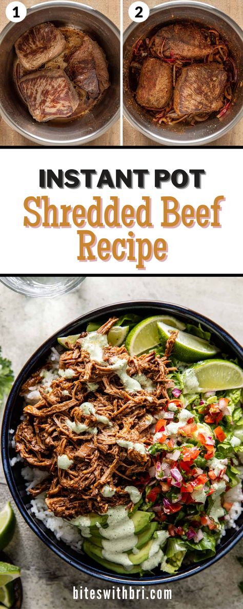 Shredded Beef Instant Pot, Go To Dinners, Instant Pot Shredded Beef, Beef Instant Pot, Shredded Beef Recipe, Shredded Beef Recipes, Shredded Beef Tacos, Beef Recipe Instant Pot, Mexican Shredded Beef