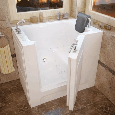 Premium #walkintubs. Each tub is created with quality parts and hardware, making them sturdy and reliable. Our #tubs are carefully designed with contoured seats so you can sit down and stand up with ease. Our no leak door system provides a watertight seal for year after year.  You can be sure you'll find your perfect tub as we offer custom sizes and features specified to your individual needs.   www.seligconstruction.com/walk-in-tubs.php  #elderlytubs #tubsafety #bathtubs Walk In Shower Designs, Walk In Bathtub, Walk In Tubs, Access Panels, Bath Store, Swinging Doors, Jetted Tub, Tub Filler, Wall Installation