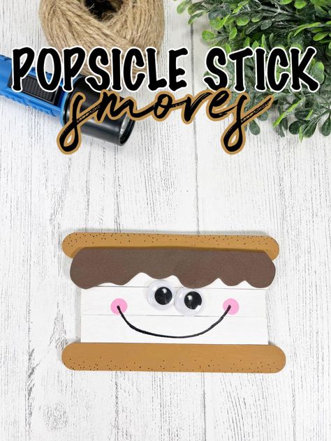 Smores Craft, Sticks Crafts, Paper Plate Animals, Camping Crafts For Kids, Flower Crafts Kids, Summer Boredom, Pink Tools, Vbs 2024, Stick Crafts