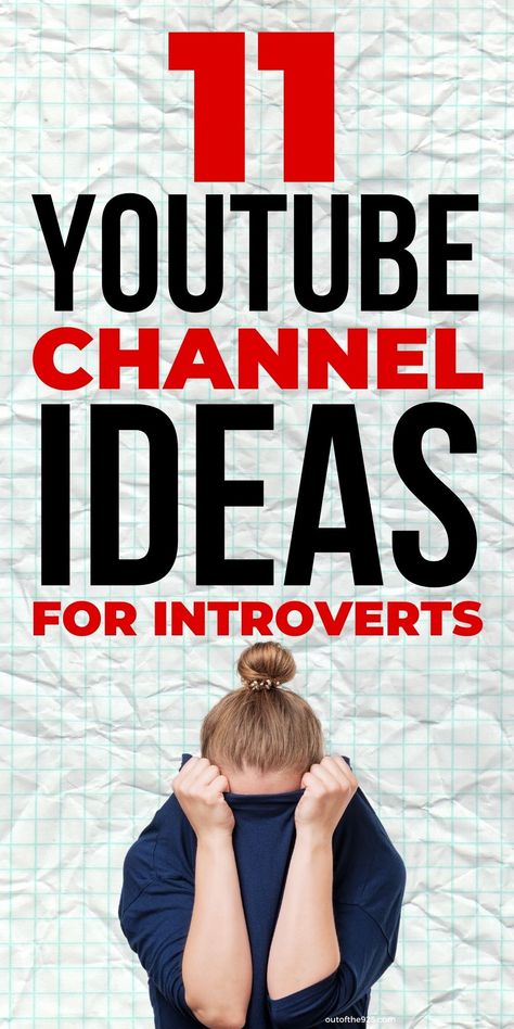 11 YouTube Channel Ideas for Introverts Youtube Channel Name Ideas, Youtube Account, Start Youtube Channel, Youtube Hacks, Channel Ideas, Youtube Tips, Youtube Business, Youtube Seo, Youtube Success