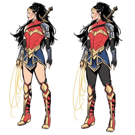 Wonder Woman Redesign, Fanart Sketch, Wonder Woman Art, Super Hero Outfits, Dc Comics Artwork, Superhero Characters, Dc Comics Characters, Hero Costumes, Comics Girls