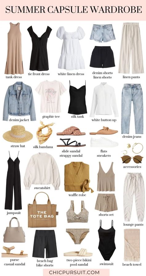 Capsule Wardrobe Women, Spring Summer Capsule Wardrobe, Classic Capsule Wardrobe, Mode Tips, Capsule Wardrobe Outfits, Fashion Capsule Wardrobe, Summer Outfits For Moms, Europe Outfits, Summer Capsule