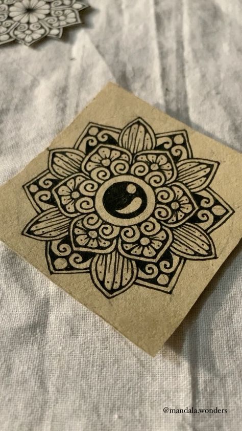 Miniature Mandala Art, Mini Mandala Drawing, Mandala Wall Art Murals, Mini Mandala Art, Chinmayi Sripada, Hasee Toh Phasee, Cute Mandala, Vishal Shekhar, Routine School