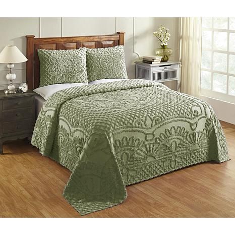 HSN Queen Size Bedspread, Bedding Sets Grey, Twin Bedspreads, Queen Bedspread, Bed Design Modern, Bedroom Setup, Chenille Bedspread, Grandma's House, Material Bed