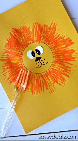 Jungle Crafts, Lion Craft, Daycare Crafts, Toddler Art, Classroom Crafts, Camping Crafts, Childrens Crafts, A Lion, Preschool Art