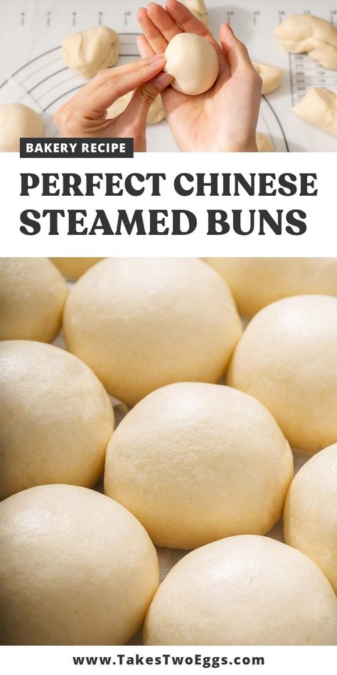 Steamed Rolls, Chinese Bun Recipe, Pork Bun Recipe, Asian Dough Recipes, Boa Buns Recipe Easy, Pork Bun Dough Recipe, Meat Buns Recipe, Asian Buns Recipe, Bau Buns