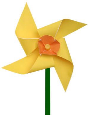 Preschool Origami, Daffodil Craft, Pinwheel Craft, Daffodil Day, Types Of Pencils, Spring Fun, Flowers Paper, Childrens Crafts, Pony Beads