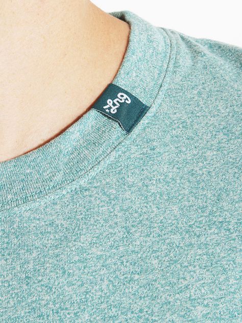 woven label on neck rib Neck Label Design Clothing, Shirt Tags Clothing Labels, Woven Label Design Clothing, Clothing Label Ideas, T Shirt Label, Clothing Labels Design, Shirt Label, Shirt Design Inspiration, Shirt Detail