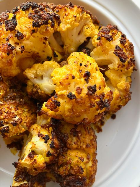 Spiced Cauliflower - Baked by Melissa Cauliflower Baked, Easy Roasted Cauliflower, Insulin Resistant, Baked By Melissa, Spiced Cauliflower, Dessert Cookbooks, Za Atar, Baked Cauliflower, Low Carb Side Dishes