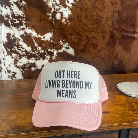 Cute Pink And White Trucker Hat Never Worn Graphic Trucker Hat, Trucker Hats For Women, Trucker Hat Funny, Women’s Trucker Hats, Funny Trucker Hats For Women, Funny Trucker Hats, Trucker Hats, Funny Trucker Hat, Custom Trucker Hats