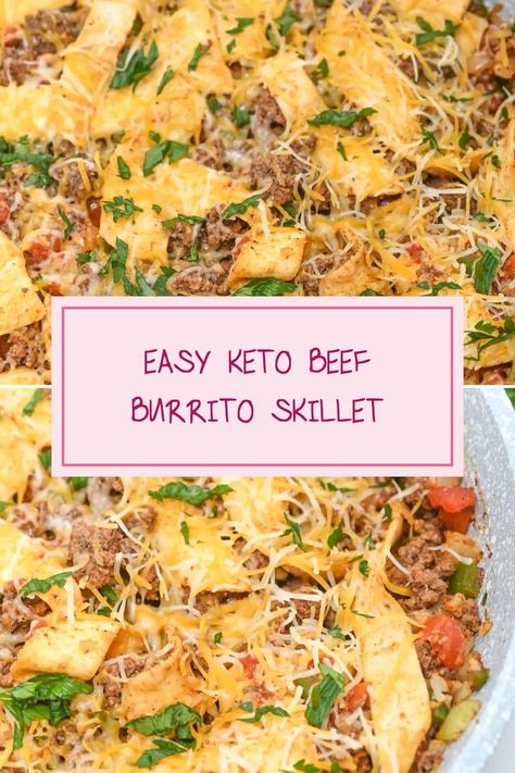 If youre looking for a straightforward and delicious low carb burrito recipe this Easy Keto Beef Burrito Skillet is the answer Bursting with flavor its made to satisfy your cravings without the carbs Perfect for busy weeknights this onepan dish is not only quick but healthy too Youll love the hearty blend of beef and fresh ingredients that make every bite enjoyable Ready in under 30 minutes its ideal for meal prep or a cozy family dinner No more compromising on flavor dive into th Keto Beef Burritos, Low Carb Burrito Bowl, Beef Burrito Skillet, Low Carb Burrito, Keto Burrito, Burrito Skillet, Mexican Keto, Low Carb Enchiladas, Beef Burrito