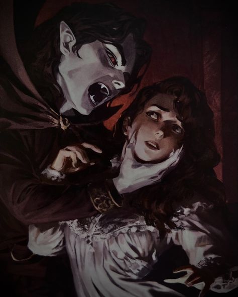 #dracula #books #books #art #painting #illustration Daughter Of Dracula, Vampire Classic Art, Duel With The Vampire Lord Fan Art, Vampire Art Wallpaper, Monster Family Dracula, Vampire Coven Aesthetic, Vampire Gothic Art, Vampire Dracula Art, Vampire Cartoon Character