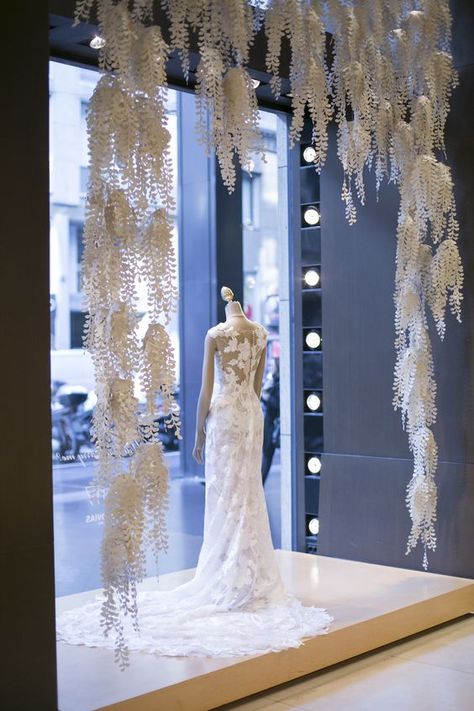 Bridal Window Display Ideas, Bridal Store Window Displays, Wedding Dress Window Display, Bridal Shop Window Display, Bridal Window Display, Wedding Window Display, Bridal Display, Bridal Shop Interior, Bridal Shop Decor