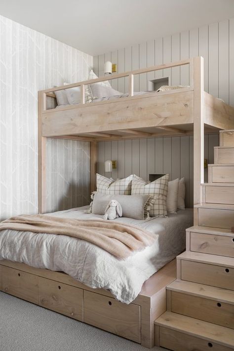 PC Contemporary Project: The Guest Suite & Bunk Room - Studio McGee Kids Bunk Bed Ideas, Hotel Bedroom Ideas, Log Bedroom Furniture, Log Bedroom, Bunk Bed Ideas, Kids Bunk Bed, Queen Sized Bedroom Sets, Adult Bunk Beds, Bunk Rooms