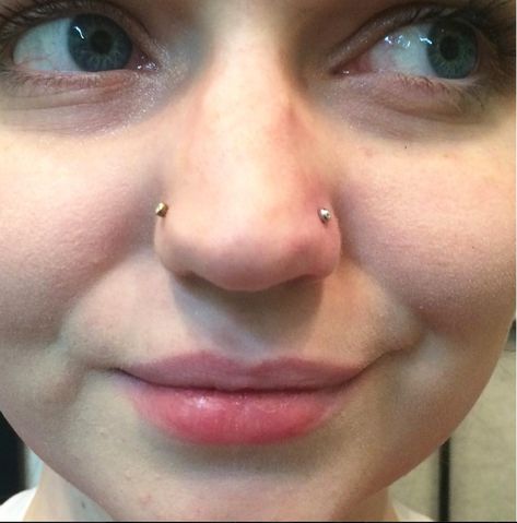 Paired nostril piercings by @mollymaemoon left is healed right is fresh! #920tattoocompany #920tattooco #920 #piercingsbymollymoon #mollymoon #piercingideas #piercingaddict #piercings #piercing #piercingculture #nostrilpiercing #doublenosepiercing #healed #fresh #oshvegas #tattooandpiercing #downtownoshkosh #uwoshkosh #uwo Stretched Nostril Piercing, Multiple Nostril Piercings, Nostril Piercing Pearl, Eyebrow Piercing Jewelry Different, Nose Piercing Placement, Higher Nostril Piercing, Nose Piercing Healing, Double Nostril Piercing, Double Nose Piercing