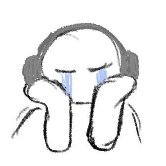 Crying Listening Music, Crying Reaction Photo, I Love Profile, Crying Doodle, Draw Your Squad Meme, Listening To Music Drawing, Crying Cartoon, Drawing Myself, Book Doodles