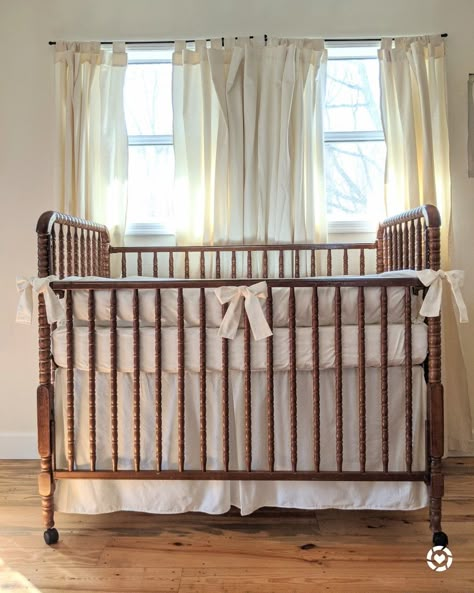 Jenny Lind 3-in-1 Convertible Crib Cherry, Natural Crib Bedding Set, Farmhouse Crib Skirt, Plain Crib Bumper, Neutral Baby Bedding Jenny Lind Crib Nursery, Farmhouse Crib, Neutral Crib Bedding Sets, Farmhouse Cribs, Neutral Baby Bedding, Gender Neutral Crib Bedding, Natural Crib, Vintage Baby Girl Nursery, Baby Girl Crib Bedding Sets