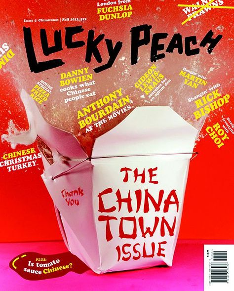 The Stories Behind Every ‘Lucky Peach’ Cover - Eater Ugly Delicious, Lucky Peach Magazine, Cook People, Chinese Christmas, Lucky Peach, David Chang, Christmas Turkey, Magazine Spreads, Food Branding