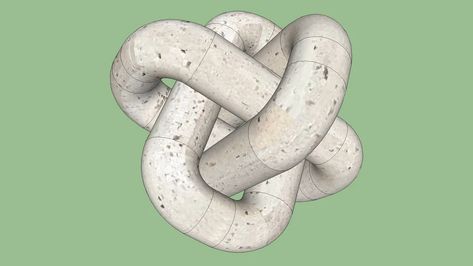 CB2 Large Travertine Knot sculpture | 3D Warehouse Knot Sculpture, Sketchup Models, Sketchup Model, 3d Warehouse, Knot, Apartment, Sculpture, Models, Design