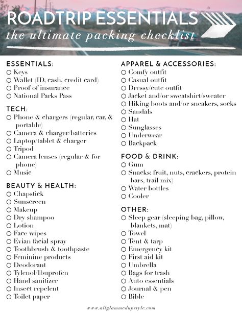 Small Road Trip Essentials, What To Pack For City Trip, Rod Trip Essentials, Car Road Trip Essentials For Adults, 4 Day Road Trip Packing List, 15 Hour Road Trip Essentials, What To Take On A Long Car Ride, What To Bring On A 4 Hour Road Trip, 5 Hour Road Trip Essentials