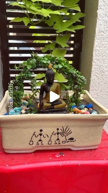 Peaceful Scenery, Bonsai Diy, Miniature Zen Garden, Jade Bonsai, Repurposed Decor, Garden Miniature, Miniature Garden, Zen Garden, Do You Remember