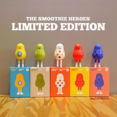 #onTOYSREVIL: Smoothie Heroes from #StickyMonsterLab x #SmoothieKing #YUMMY Art Toys Design Ideas, Sticky Monster Lab, Sticky Monster, Smoothie King, Art Toys Design, Vinyl Art Toys, Toy Packaging, Chinese Art Girl, Toy Brand