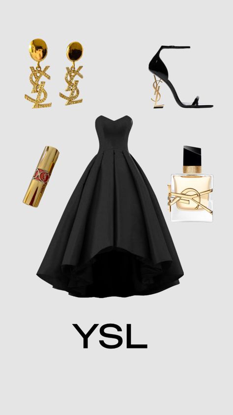 Ysl Dress, Met Gala Outfits, Sassy Dress, Classy Gowns, Dark Dress, Glam Dresses, Really Cute Outfits, Fancy Outfits, Casual Style Outfits