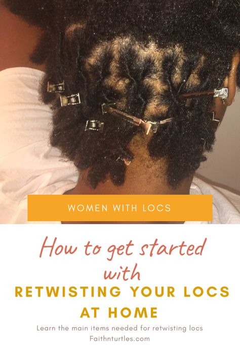 4 Must-Have Things to Retwist Starter DreadLocks | Faith n Turtles How To Retwist Starter Locs, Products For Retwisting Locs, Protective Styles Over Starter Locs, Best Products For Loc Retwist, Starter Loc Retwist, How To Retwist Your Own Locs, Retwist Starter Locs, Retwisting Locs, Short Locs Hairstyles Starter