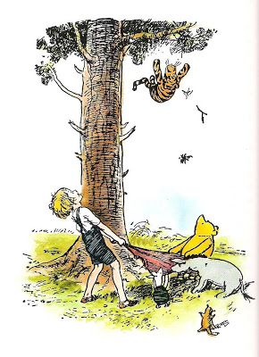 A.A. Milne's The House at Pooh Corner Eh Shepard, House At Pooh Corner, Childrens Room Art, Hundred Acre Woods, Friends Poster, Winnie The Pooh Quotes, Winnie The Pooh Friends, Pooh Quotes, Christopher Robin