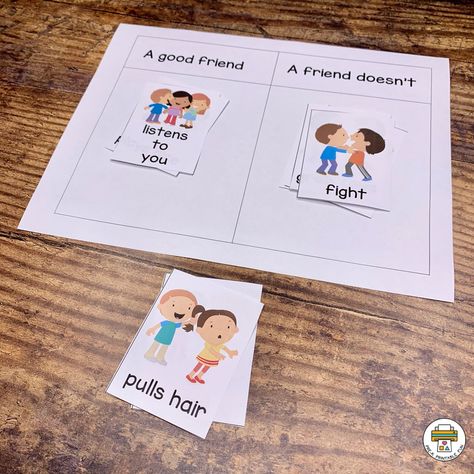 How To Make Friends Preschool, All About My Friends Preschool, Me And My Friends Preschool Activities, My Friend Activities For Preschool, Me And My Friends Crafts Preschool, My Family Math Activities Preschool, Ways To Be A Good Friend, Friends And Family Activities For Toddlers, Building Friendships Activities For Preschool