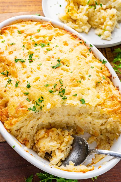 Potatoes Romanoff Potatoes Romanoff Recipe, Potatoes Romanoff, Twice Baked Potato Casserole, Leftover Baked Potatoes, Chestnut Stuffing, Sweet Potato Gratin, Cauliflower Mushroom, Burger Cake, Twice Baked Potato