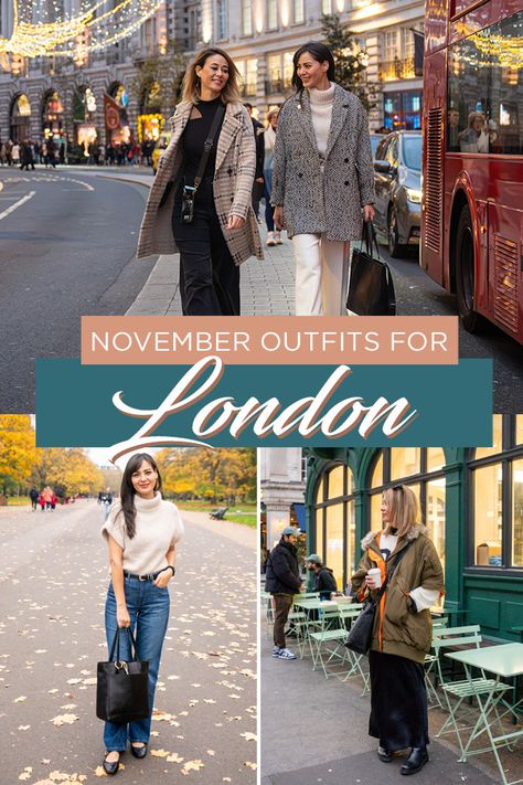 What to wear to London London England Fashion, What To Wear To London, England Travel Outfits, London In November, London In March, Road Trip Outfit, Essential Clothing, Countries To Visit, Travel Outfits