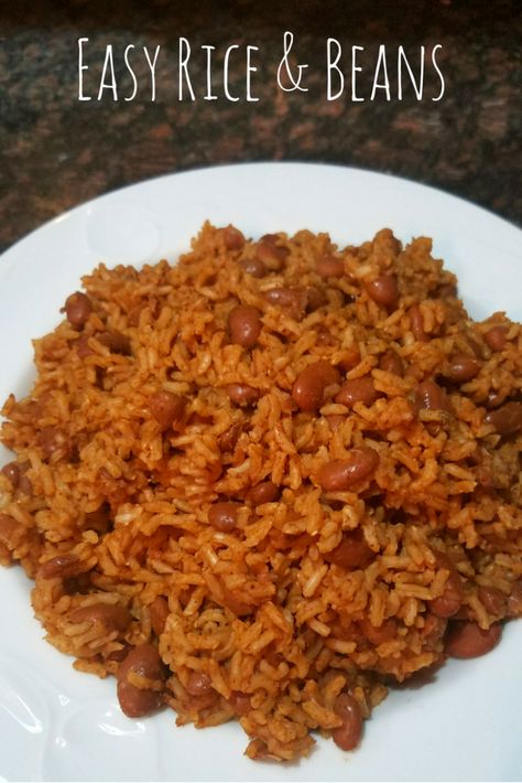 Easy Rice and Red Beans - Real: The Kitchen and Beyond Red Rice And Beans Recipe, Red Beans And Rice No Meat, Canned Kidney Bean Recipes, Rice And Beans Meal, Easy Rice And Beans Recipe, Red Beans And Rice Recipe Easy, Red Beans And Rice Recipe, Rice Meat, Rice Meals