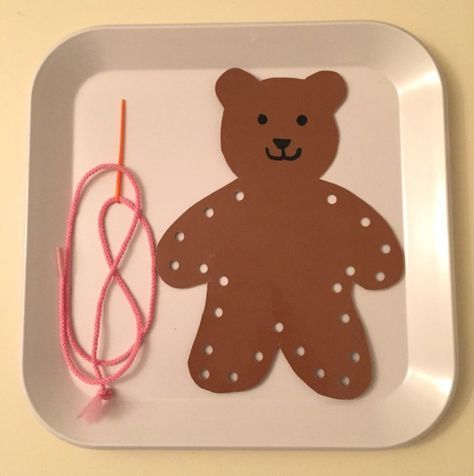 B Is For Bear Craft Preschool, Teddy Bear Ideas For Preschool, Teddy Bear Mask Craft, We Are Going On A Bear Hunt Activities Eyfs, Teddy Bear Fine Motor Activities, Bear Art Activities For Preschoolers, 3 Little Bears Preschool Activities, Preschool Bear Art, Bear Day Preschool