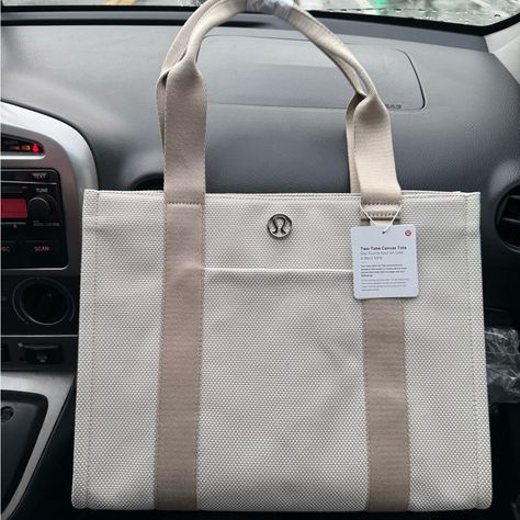 Reposhing This Item I Purchased From @Mfslegazurin. Loved It, But Ready To Rotate For Something New. Don’t Love The Size, But The Bag Is Beautiful! Questions? Leave A Comment Below! Lulu Tote Bag, Lululemon Tote Bag, Versatile Daily Lululemon Bags, Lululemon Bag Reusable, Lululemon Rectangular On-the-go Bag, Lululemon Bags With Zipper Pocket For On-the-go, Lululemon Bag With Zipper Closure For On-the-go, White Outerwear, Lululemon Bags