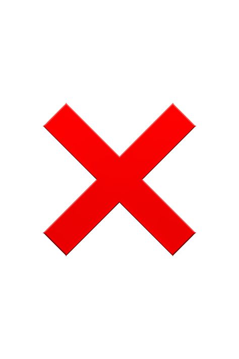 The ❌ Cross Mark emoji appears as a large, bold, red "X" symbol. It is typically displayed on a white or light-colored background. The lines of the "X" are straight and evenly spaced, with no curves or angles. The emoji may be used to indicate that something is incorrect, invalid, or prohibited. Iphone Emojis ❌, Cross Emoji, Check Emoji, X Symbol, No Emoji, Like Emoji, Animated Smiley Faces, Apple Emojis, Couples Hidden Face Pics